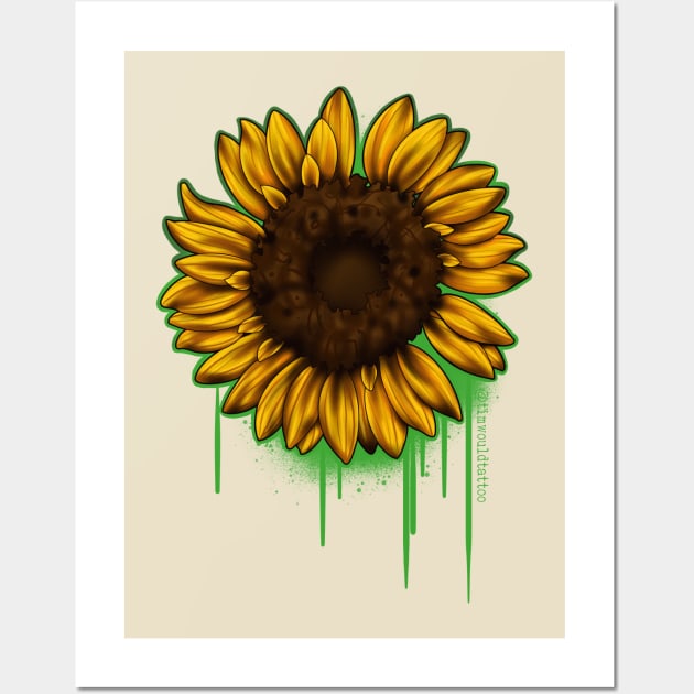 Sunflower Wall Art by Timwould